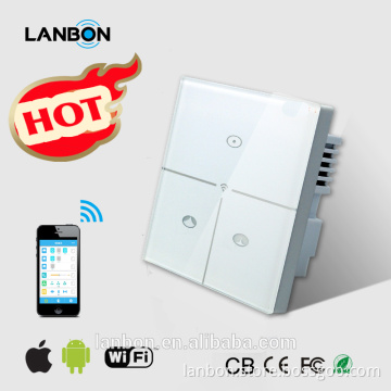 Newest in 2015 LANBON smart wifi curtain switch remote control by mobile phone smart hone